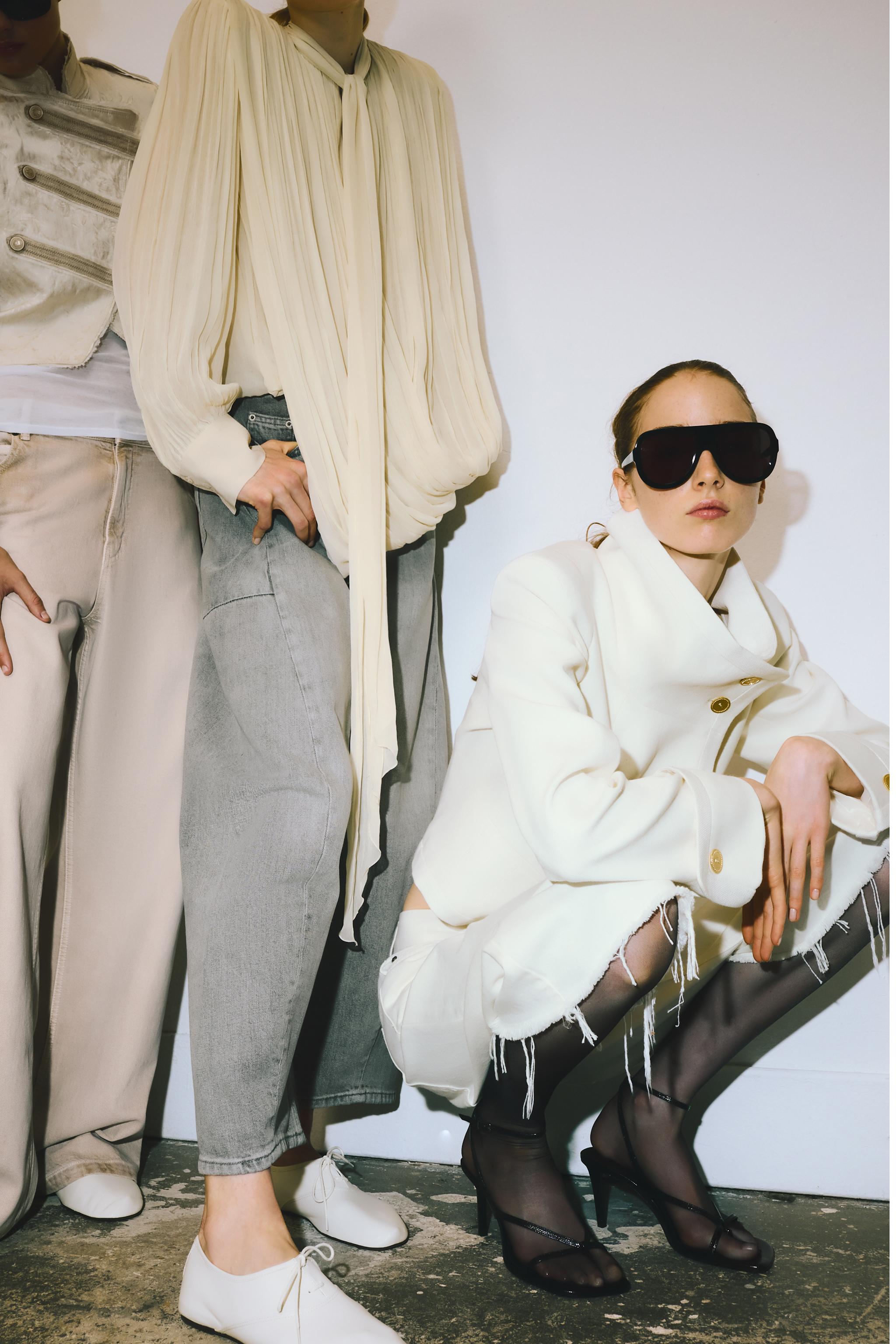 ZW COLLECTION LIMITED EDITION CONTRASTING CROPPED JACKET